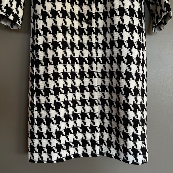 NWT L'AGENCE Xander Single Breasted Coat Black White Size 4 French Chic Academia - Picture 6 of 16